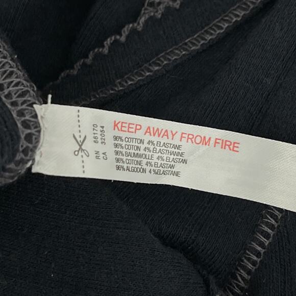 Free People X Intimately FP End Game Pointelle Baby Tee Black Women's Size Large - Picture 15 of 15